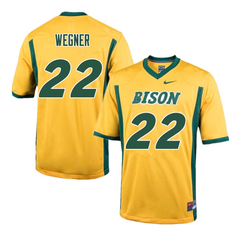 Men #22 Garret Wegner North Dakota State Bison College Football Jerseys Sale-Yellow - Click Image to Close